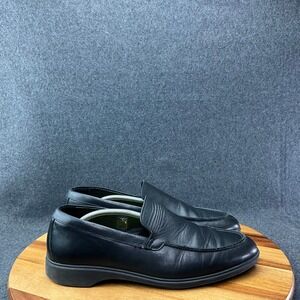 Amberjack Black Leather The Loafer Men's Size 11 Slip On Comfort Shoes